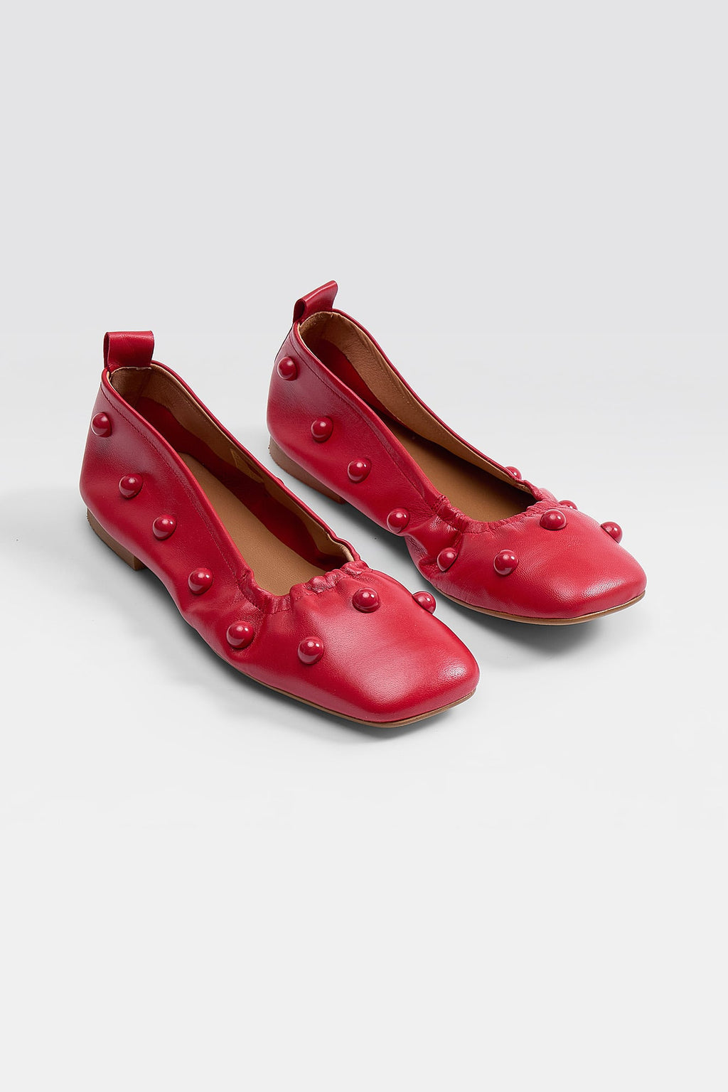 Alexia Ballet Flats - Red - SOMECHIC