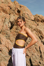 Archie One Piece - Mango/Cocoa - SOMECHIC