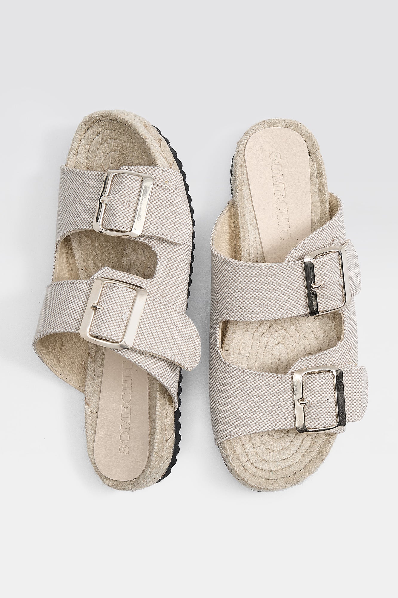 Billie Sandals - Linen - SOMECHIC